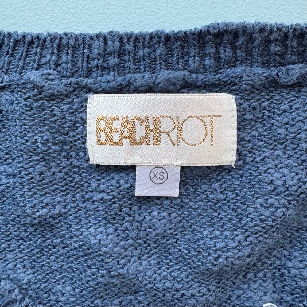 Beach Riot Textured Blue Knit - Picture 3 of 5